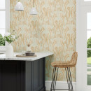 voyaging koi oriental green honey wallpaper